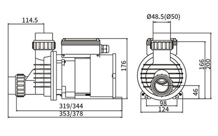 SPA Massage Tub Pump, DXD-8X