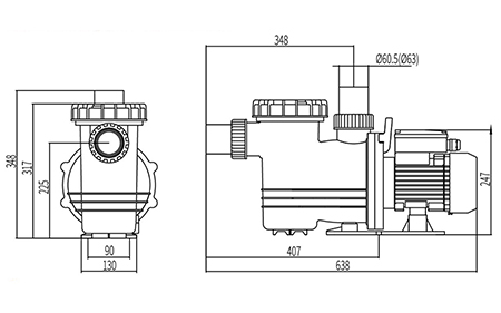Swimming Pool Pump, DXD-315FM