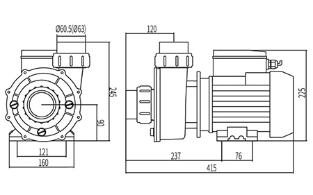 SPA Massage Tub Pump, DXD-320E