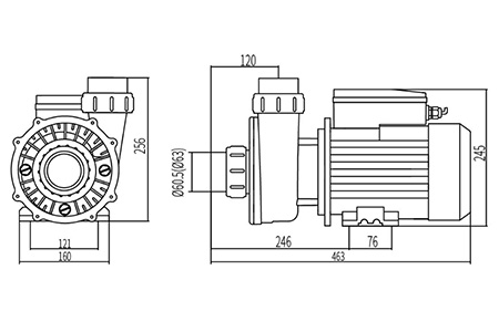 SPA Massage Two-Speed Pump, DXD-330AS