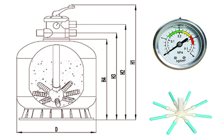 Top-Mounted Sand Filter, CB-T400