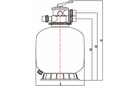 Blow Moulded PE Sand Filter, CB-P-T