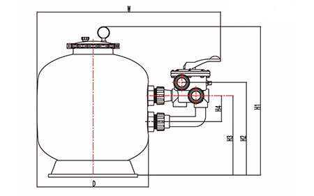 Blow Moulded PE Sand Filter, CB-P-S